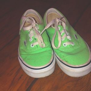 green vans! brand new never worn.